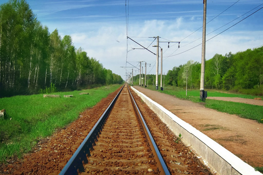 The active portion of the rail  line