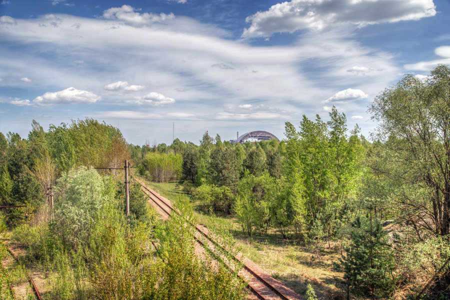 Yaniv - Chornobyl's railroad graveyard.